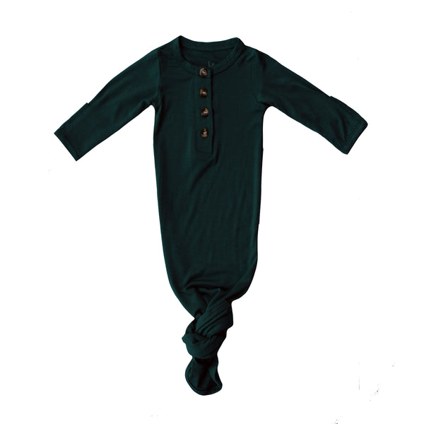 knotted-baby-gown-dark-teal Presley Couture at Sophia's Style-Baby Gowns-1